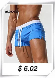 ALSOTO Swimwear Men Swimsuit Brand Shorts Mens Briefs Summer Swim Suit Sexy Mayo Sunga Beach Shorts Stroj Kapielowy Badpak