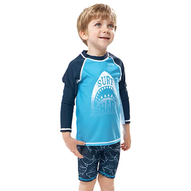 2025 New Boy Girl Swimwear Swim Suits Sun Protective Long Sleeve Children Swimsuits Children's Bathing Suit Kids Swimming Suits