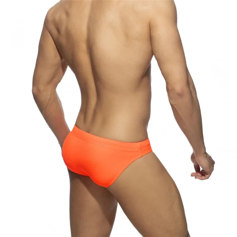 Solid Push up Men Neon Swim Bikni Brief Trunks Unerwear Sexy Swimwear Beach Surf Shorts Swimsuit Bathing Suit Sunga Panties