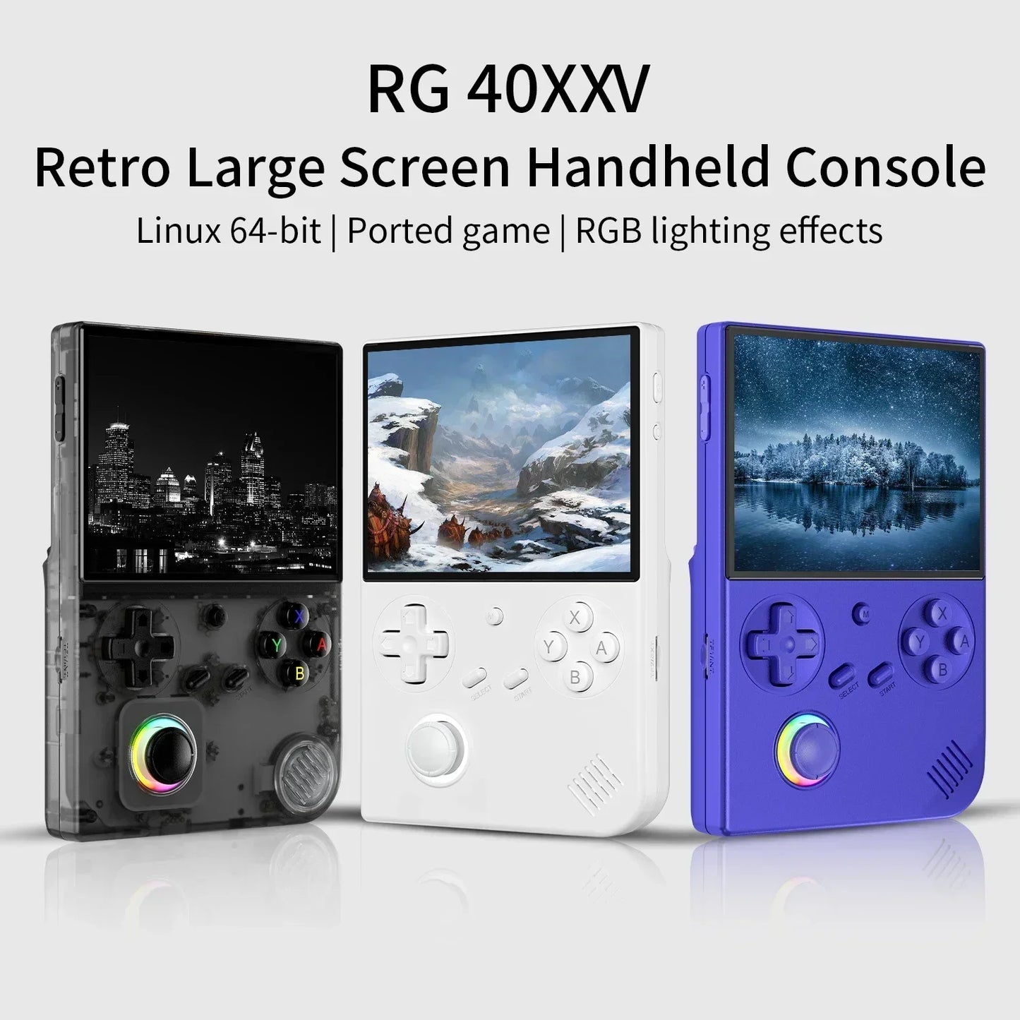 ANBERNIC RG 40XXV 4.0inch IPS Screen Retro Handheld Game Console Video Player Linux 5G WIFI Bluetooth 256G 300+ PSP Games Gift