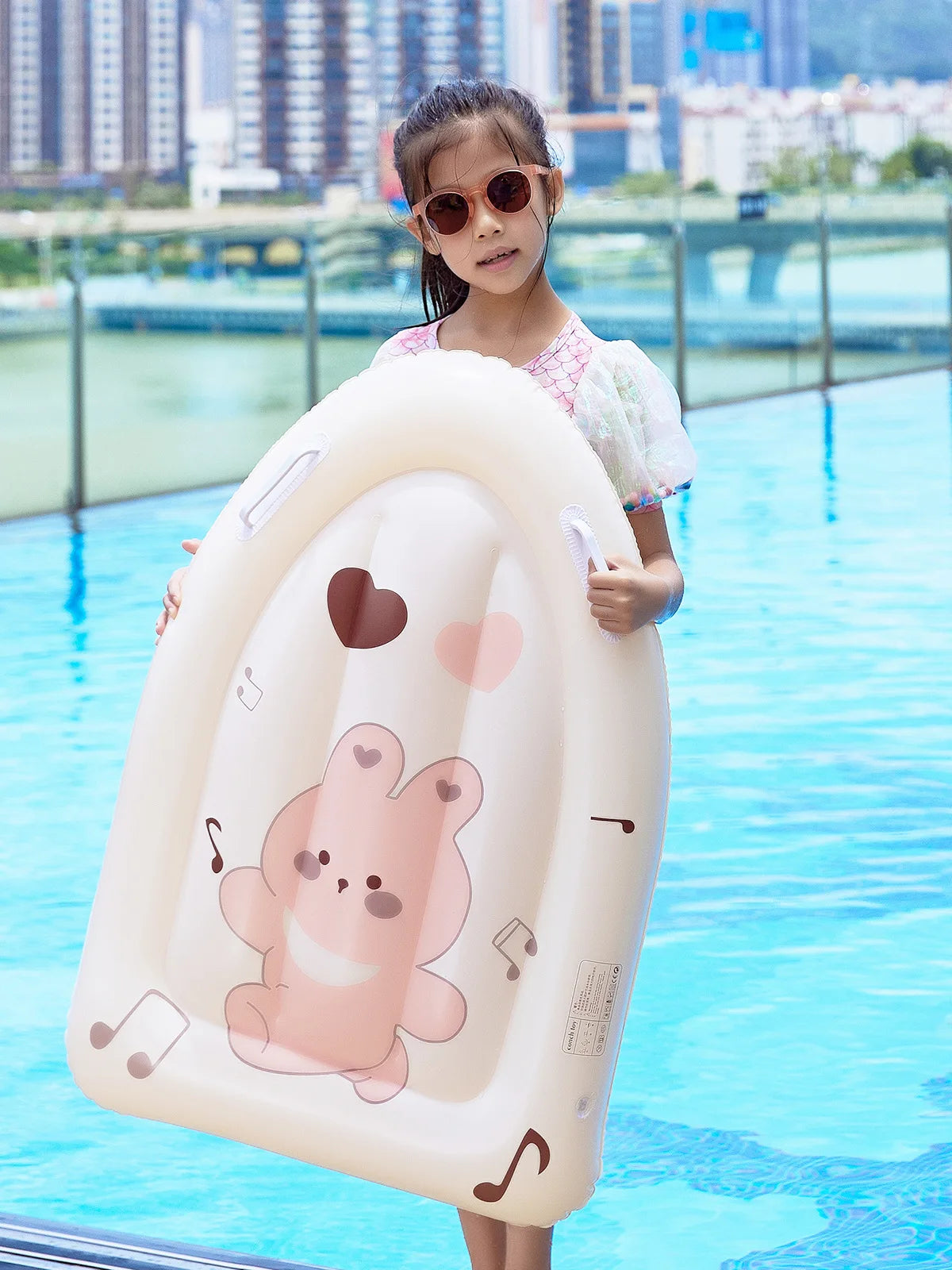 Rooxin Water Hammock Children Swim Ring Tube Water Inflatable Float For Kids Swimming Circle Pool Bathtub Water Play Swim Tube