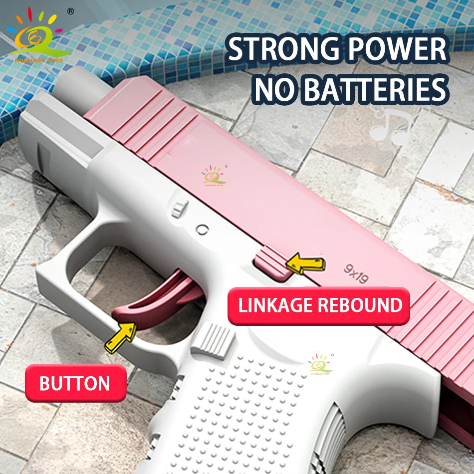2025 Children Water Storage Gun Pistol Shooting Toy Automatic Summer Outdoor Play Water Sports Beach Toys For Boys Adults Gift