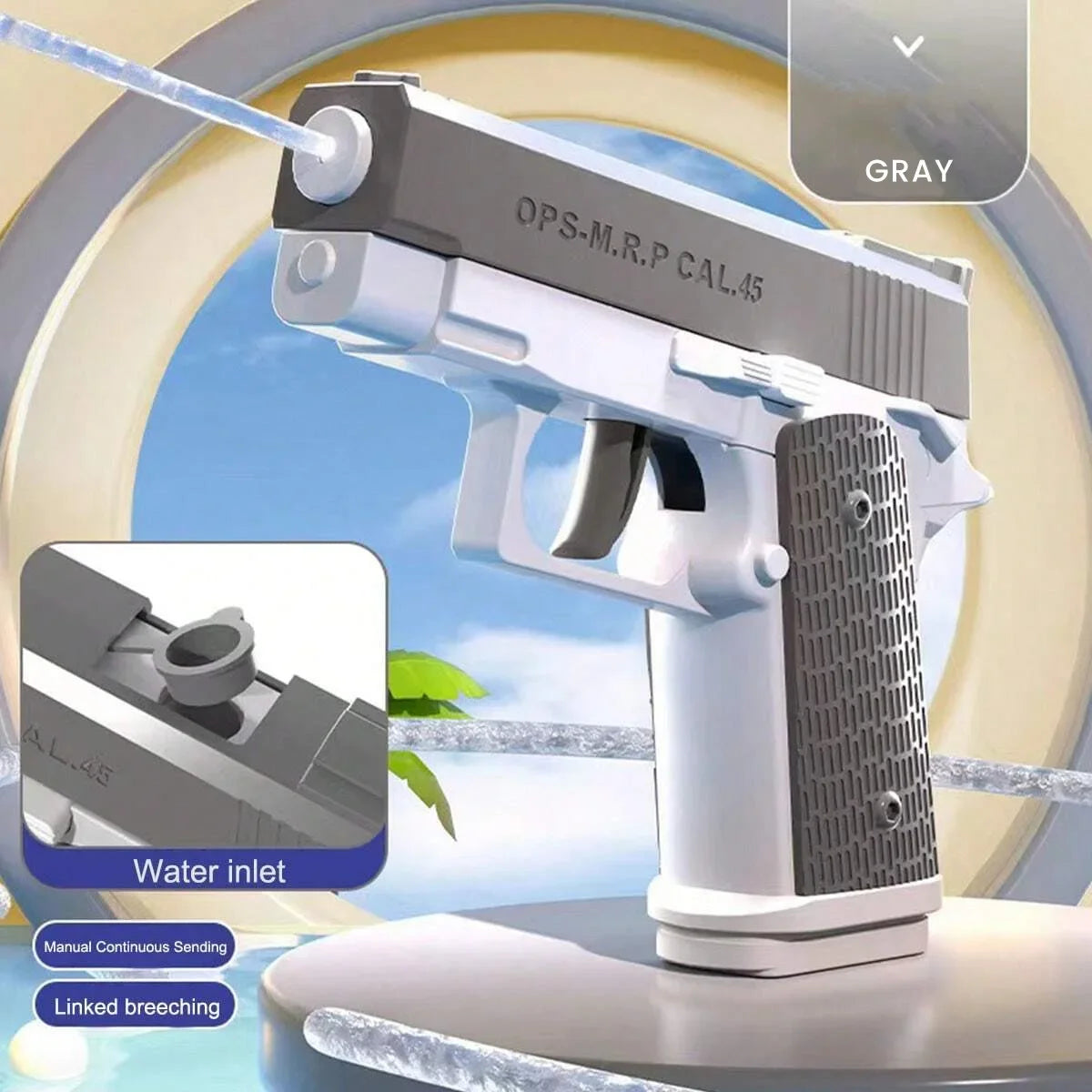 M1911 Water Guns Pistol Toy Squirt Guns, Summer Pool Beach Shooting Games Outdoor Toys, Water Blaster Pistol Boy Kids Adult Gift