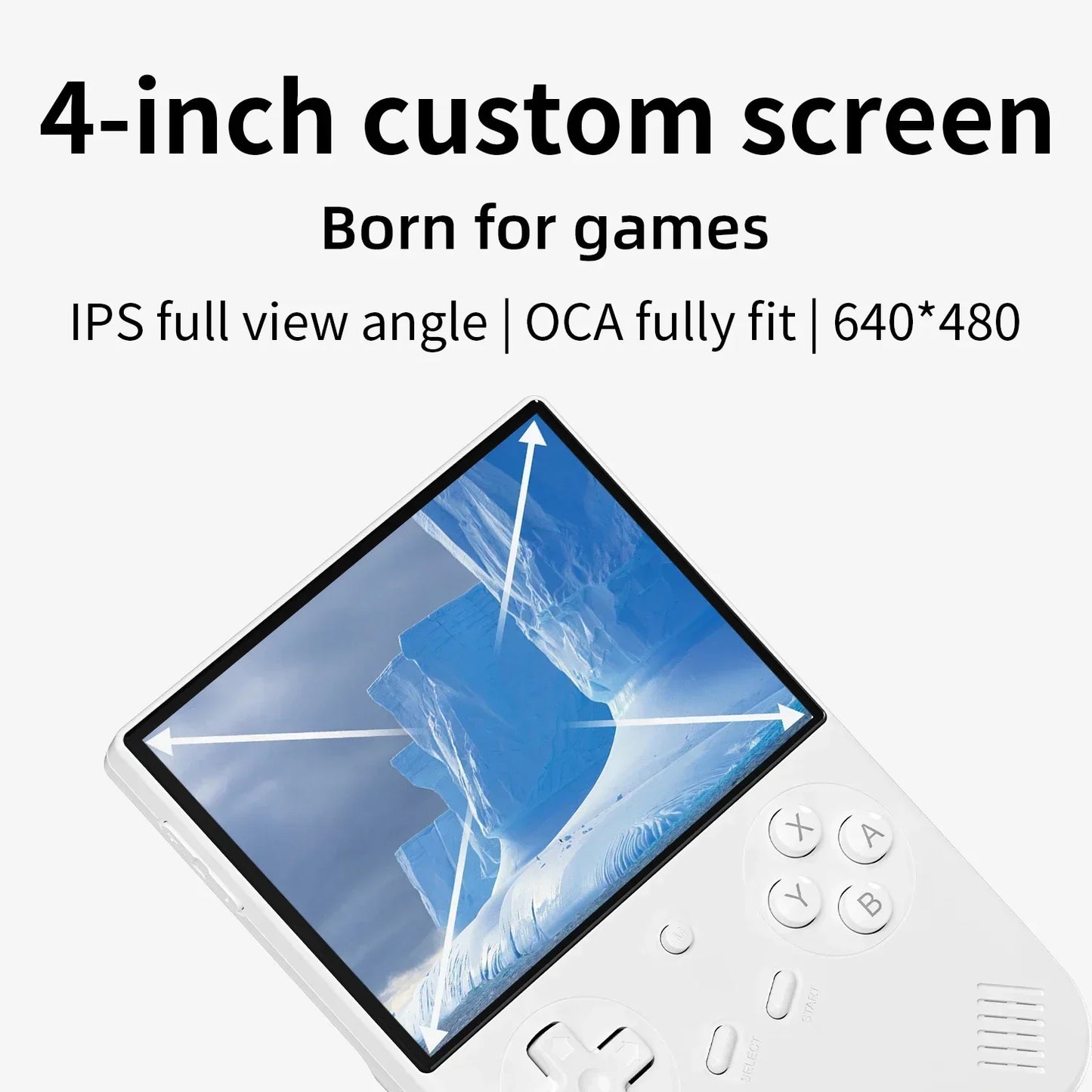 ANBERNIC RG 40XXV 4.0inch IPS Screen Retro Handheld Game Console Video Player Linux 5G WIFI Bluetooth 256G 300+ PSP Games Gift