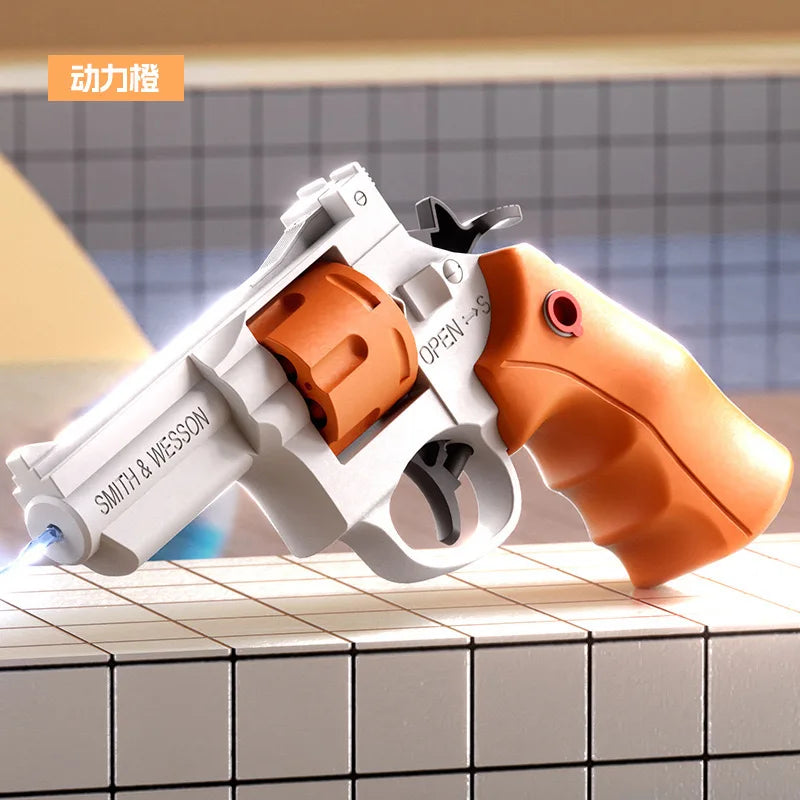 Revolver Water Gun Mechanical Continuous Water Gun Toy Outdoor Water and Beach Toys Kids Holiday Gifts