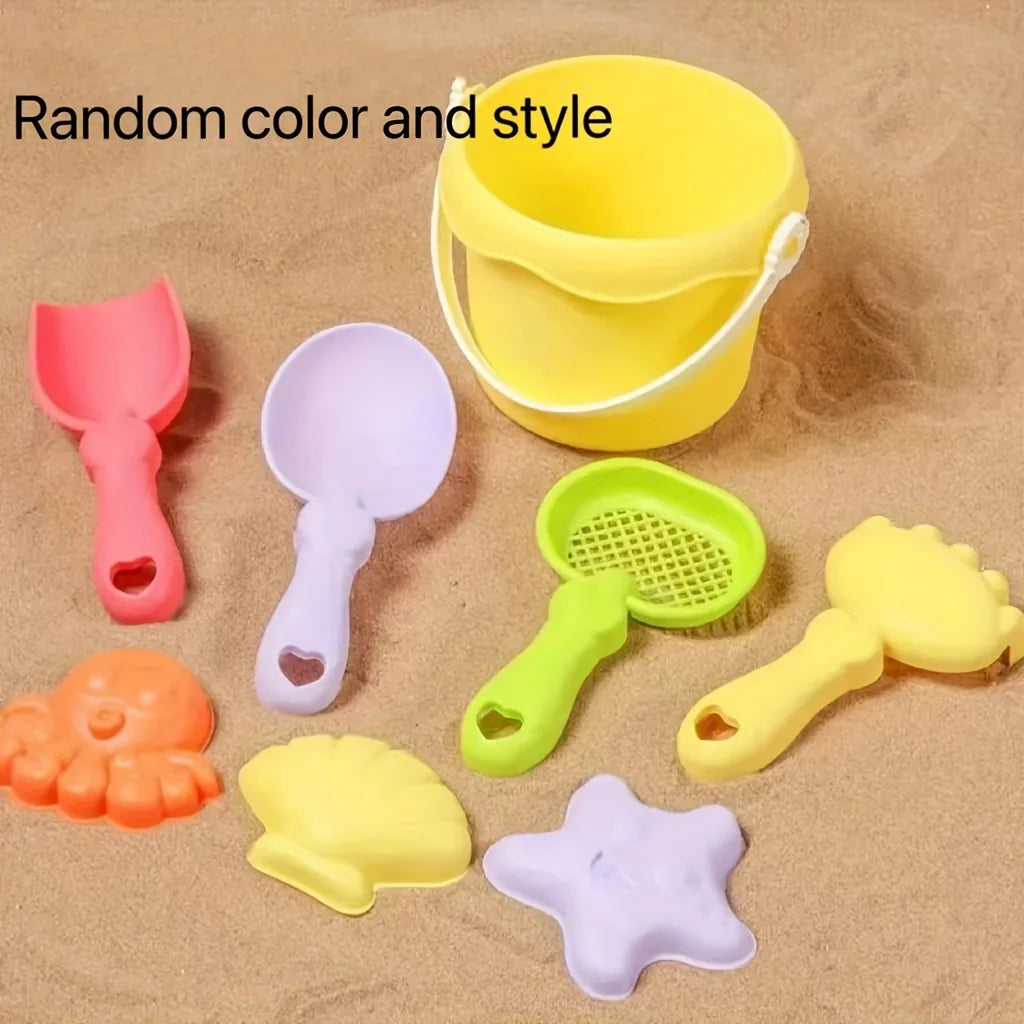 Beach Toys for Kids Sand Toys Set Sand Bucket Shovel Rake Toys for Beach Animal Dinosaur Molds Travel Sandbox Toys for Toddlers