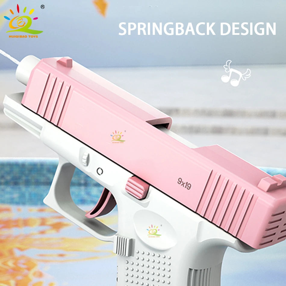 2025 Children Water Storage Gun Pistol Shooting Toy Automatic Summer Outdoor Play Water Sports Beach Toys For Boys Adults Gift