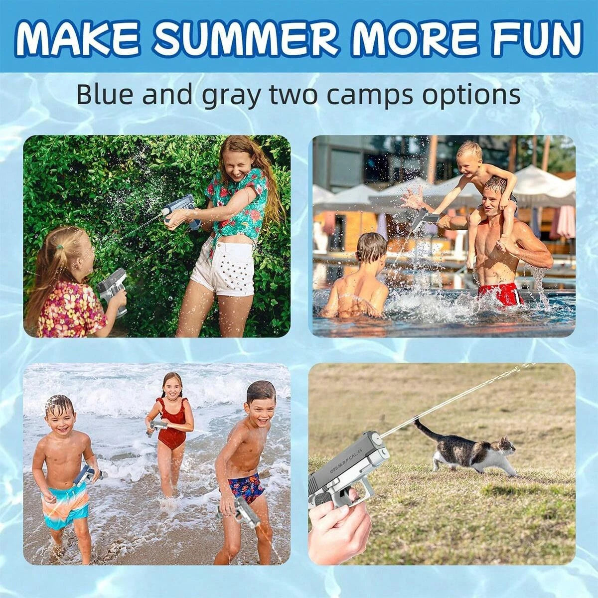M1911 Water Guns Pistol Toy Squirt Guns, Summer Pool Beach Shooting Games Outdoor Toys, Water Blaster Pistol Boy Kids Adult Gift
