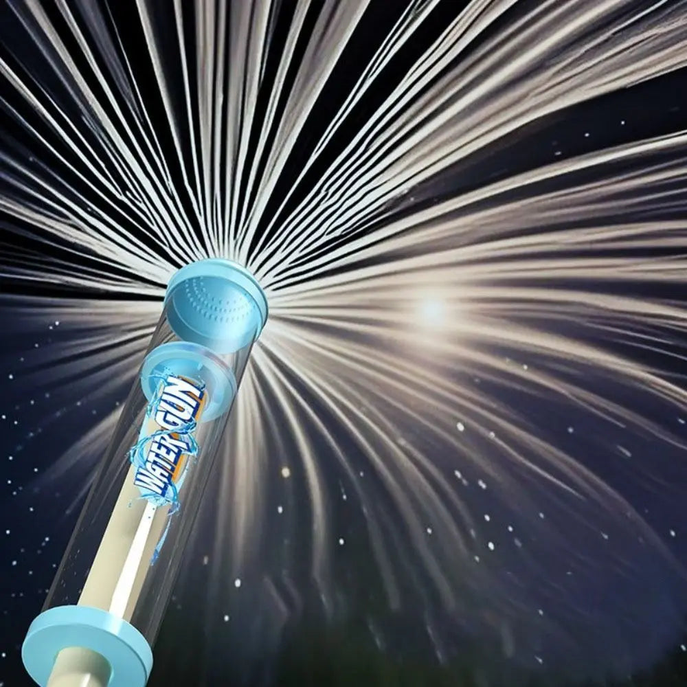 27cm Fireworks Spray Water Pull-Back Water Fighting Water Battle Pull-out Water Gun for Kids Playing and Swimming Beach Toys