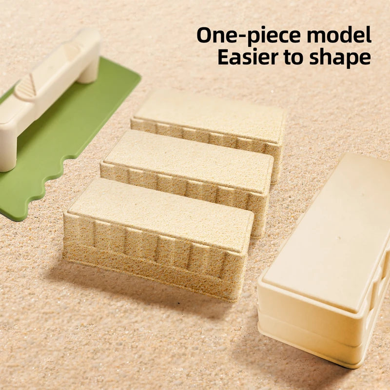 3PCS/Set Sand Beach Toys Fun Brick Maker Summer Outddor Beach Build Sand Castle Mold Digging Shovel Tools Children Birthday Gift