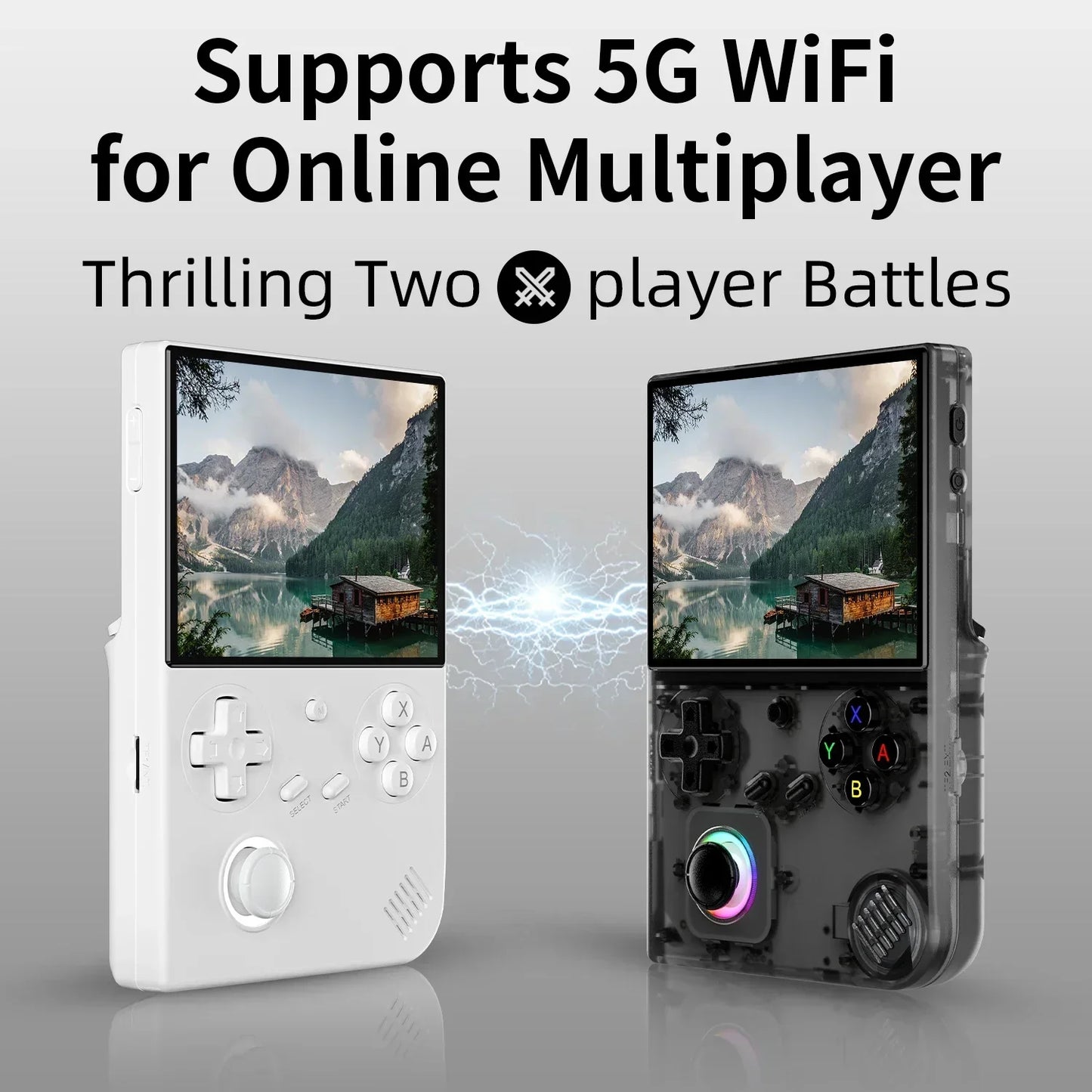 ANBERNIC RG 40XXV 4.0inch IPS Screen Retro Handheld Game Console Video Player Linux 5G WIFI Bluetooth 256G 300+ PSP Games Gift