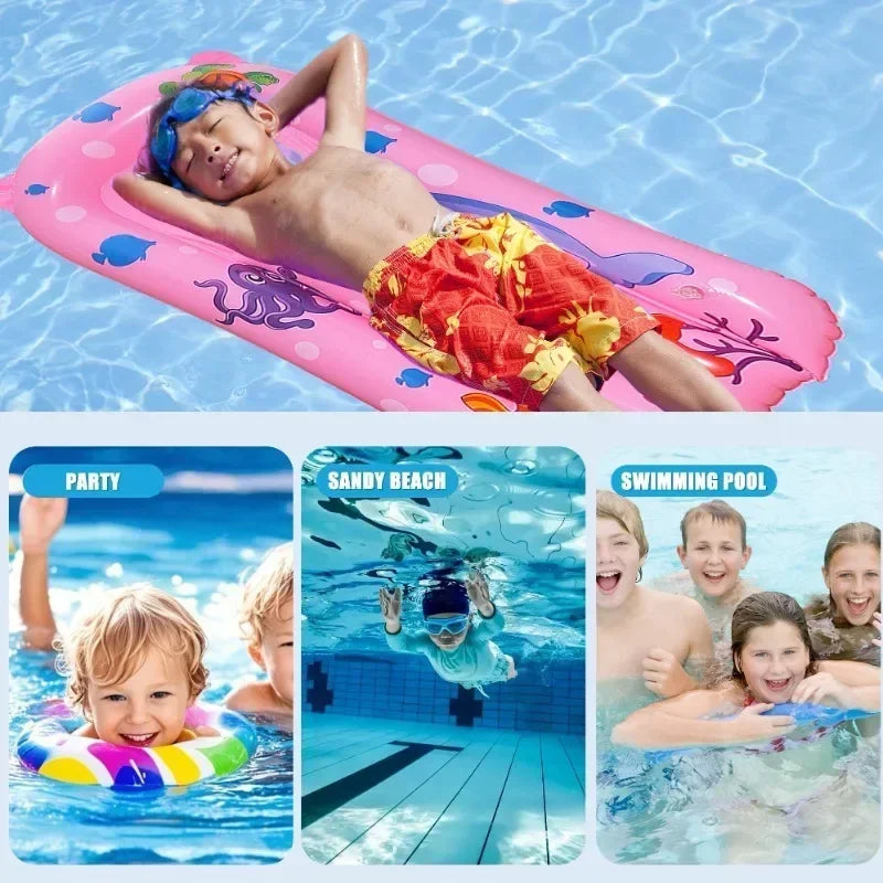 Inflatable Pool Floating Seat Swimming Ring Water Hammock Swimming Circle Pool Water Play Tube Equipment.with 1 Manual Air Pump