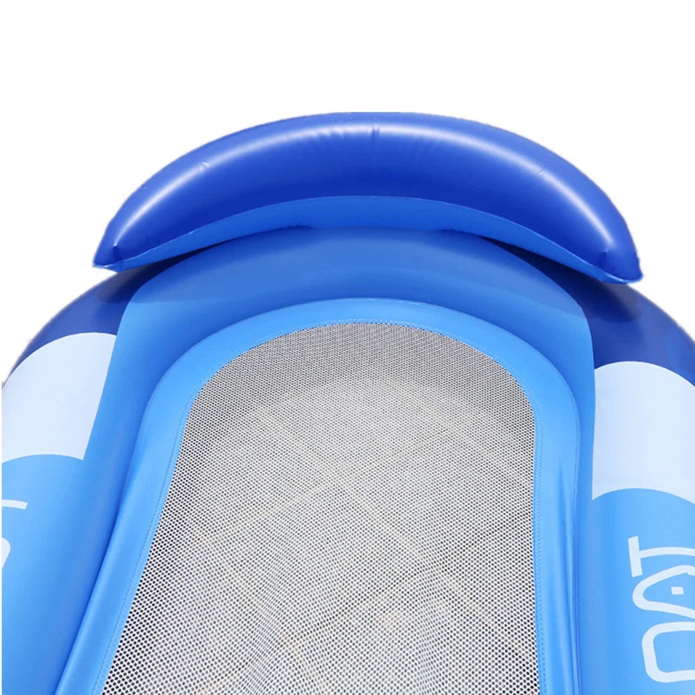 Inflatable Water Hammock Air Mattress for Women Swimming Pool Floating Lounge Bed Beach Party Sports Recliner Recreation