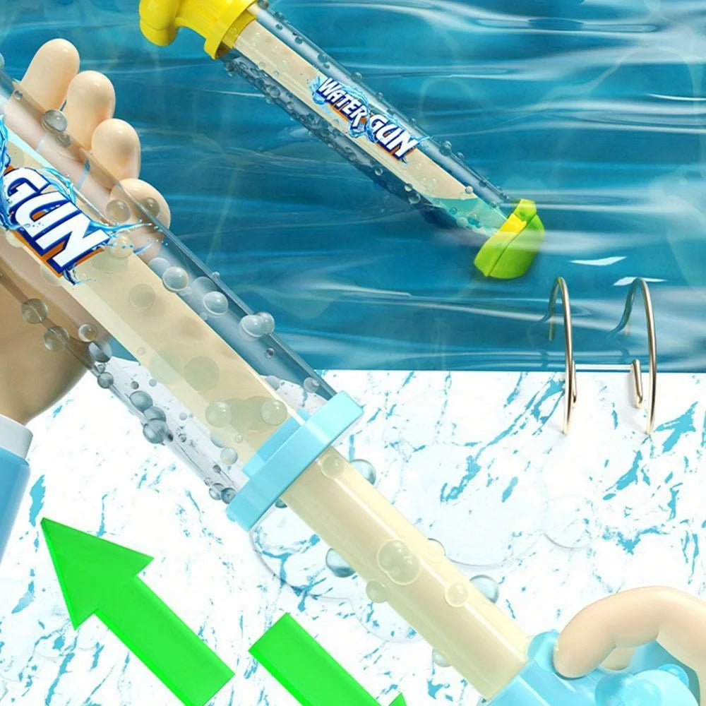 27cm Fireworks Spray Water Pull-Back Water Fighting Water Battle Pull-out Water Gun for Kids Playing and Swimming Beach Toys