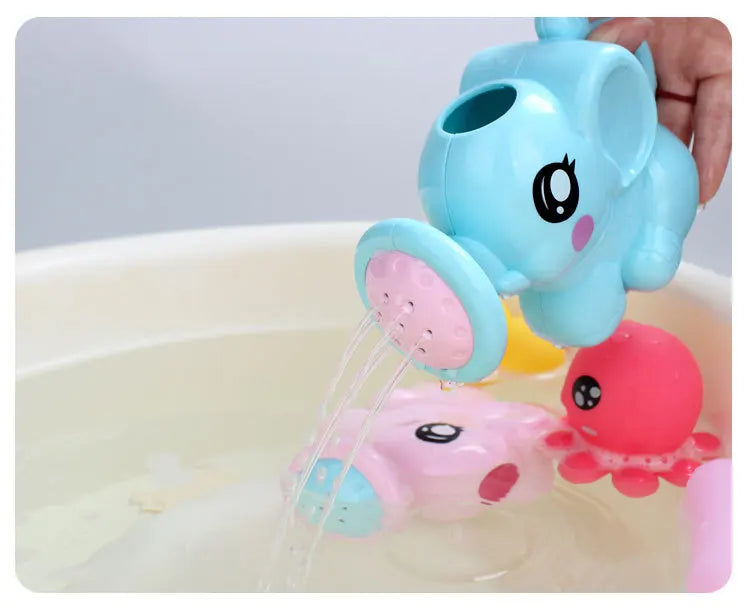Kids Bath Toy Plastic Elephant Watering Can Swimming Water Toys Water Beach Toys Sprinkler Kit For Children Shower Game Gifts