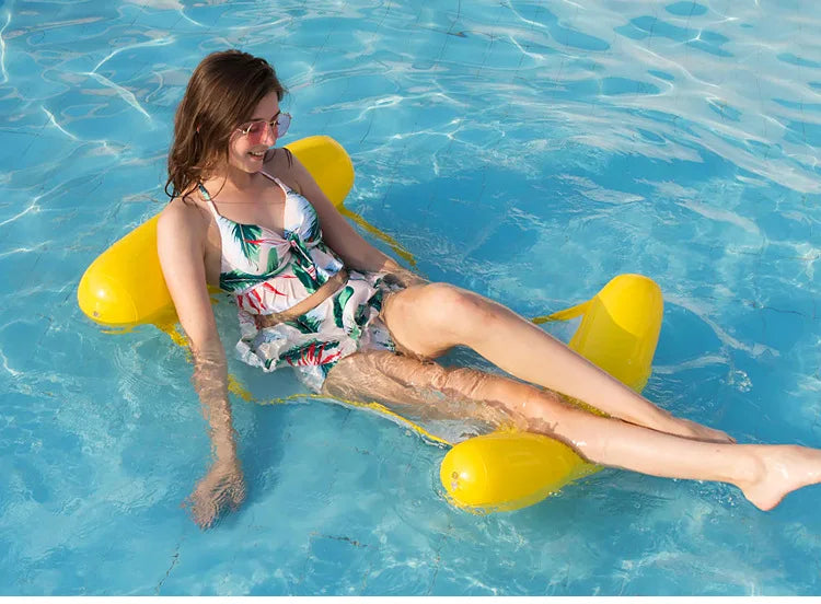 2023 New Water Hammock Recliner Inflatable Floating Swimming Mattress Sea Swimming Ring Pool Party Toy Lounge Bed For Swimming
