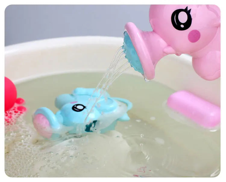 Kids Bath Toy Plastic Elephant Watering Can Swimming Water Toys Water Beach Toys Sprinkler Kit For Children Shower Game Gifts