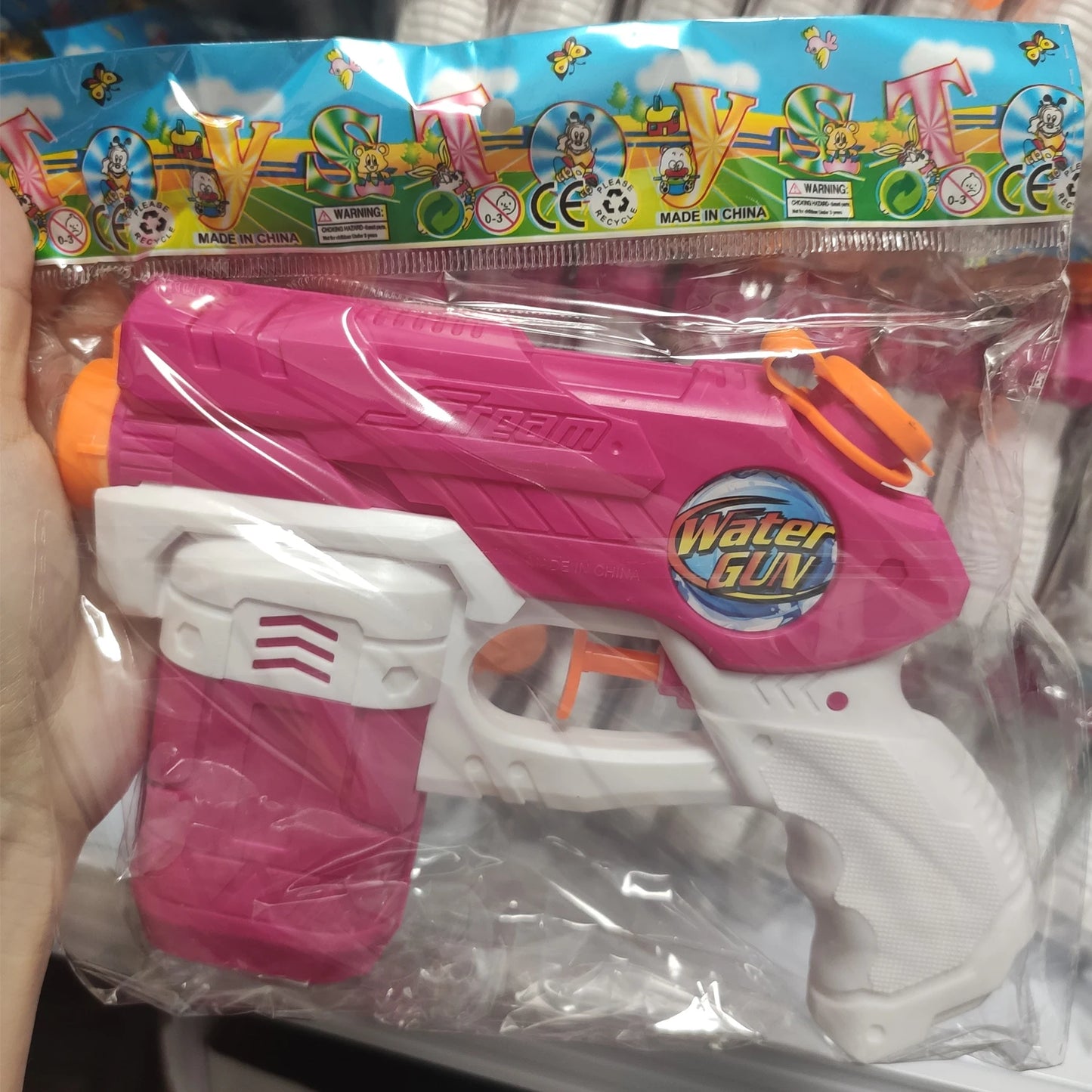 Children Outdoor Beach Toys Kids Summer Beach Water Gun Seaside Natatorium Square Drifting Water Pistol Squirt Toys 300ml