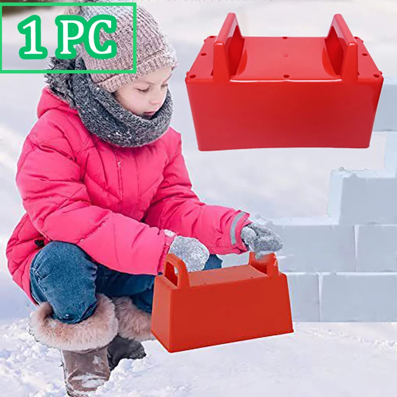 Children Snow Brick Mold Play Snow Tools Beach Toys Sandbox Castle Building Sand Brick Walls Molds Summer Outdoor Seaside Games