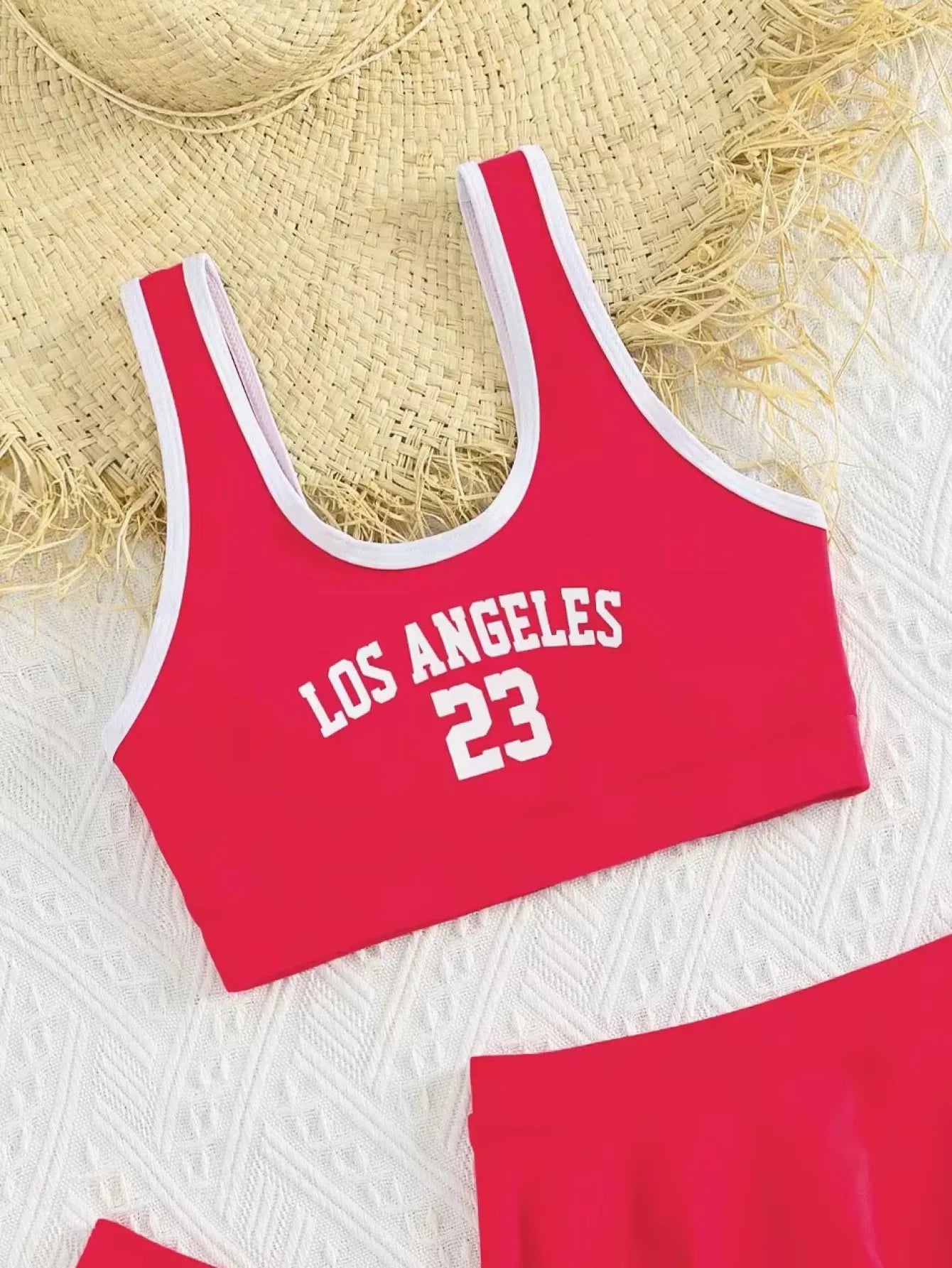 3 Pieces Bikinis With Skirt 2025 Girls Swimsuit Red Kids Swimwear Female Children's Bathers Bathing Swimming Swim Suit Beachwear