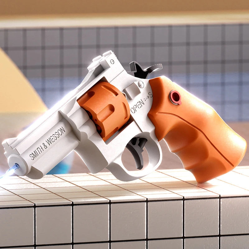 Revolver Water Gun Mechanical Continuous Water Gun Toy Outdoor Water and Beach Toys Kids Holiday Gifts