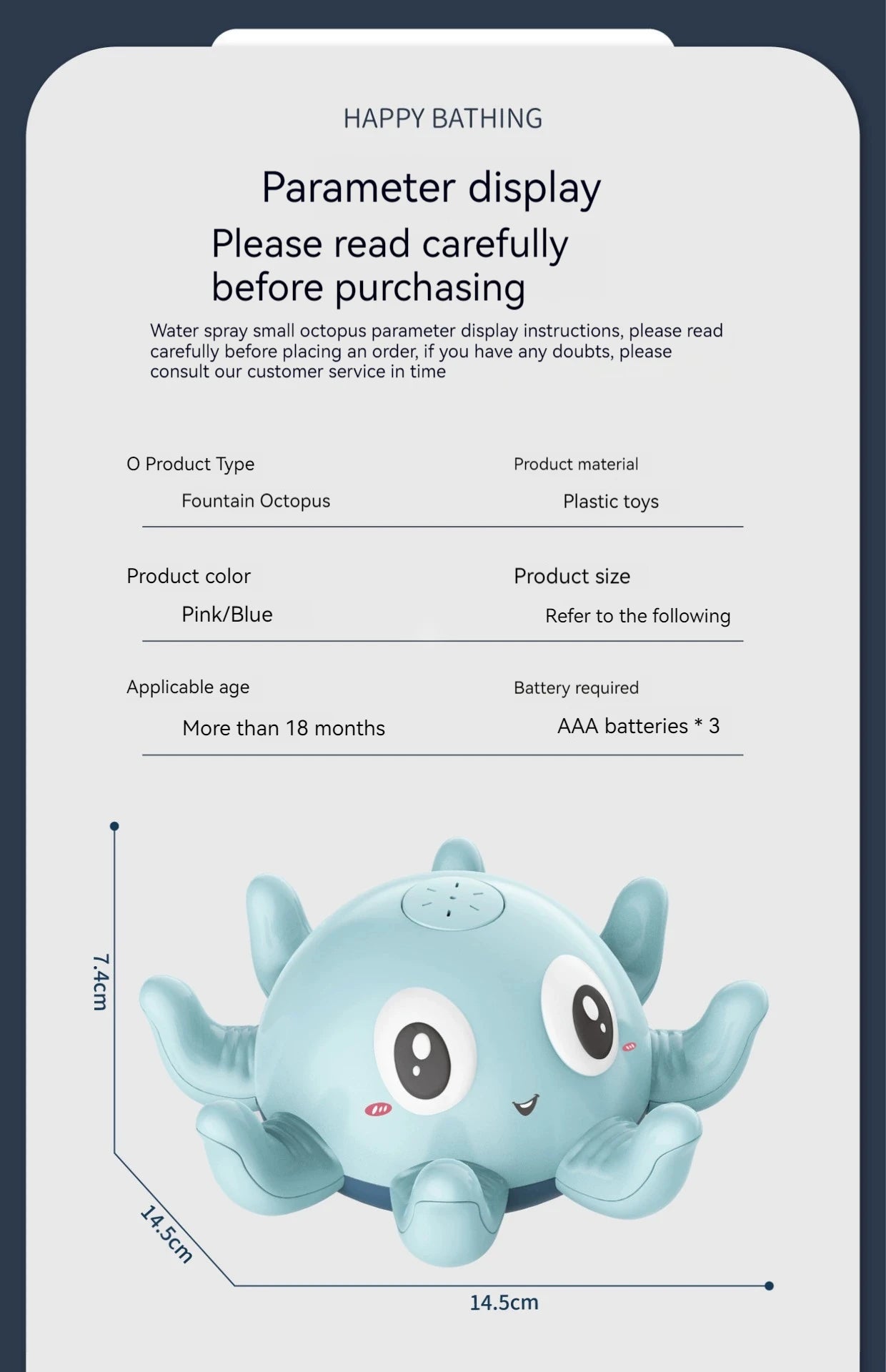 Electric Octopus Bath Toy with LED Lights & Music - Auto Water Sprinkler, BPA-Free Baby Bath Time Toy for Toddlers (Pool Gift)