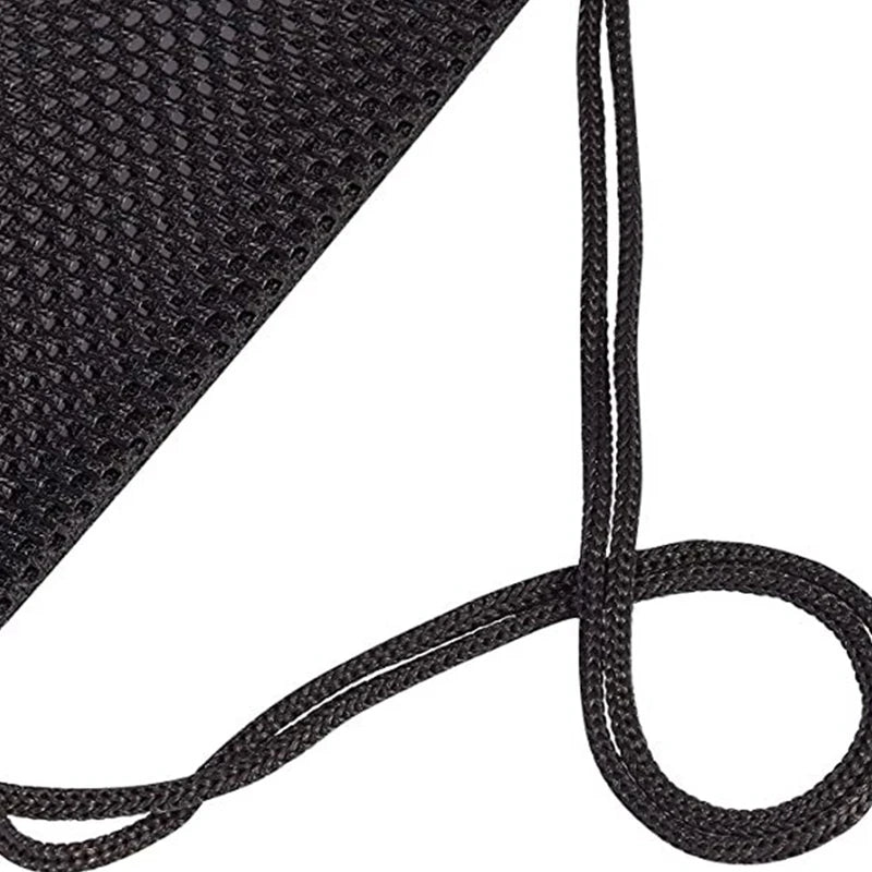 Heavy Duty Mesh Drawstring Backpack Bags Multifunction Ventilated Bag for Soccer ball, Gym Sports Equipment Storage Beach Toys