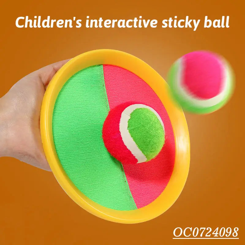 Self-Stick Disc Toss and Catch Ball Set Beach Toys Paddle Ball with 2 Paddles+1 Ball Outdoor Games for Backyards for Kids Adults