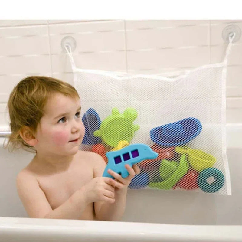 Baby Bath Toys Organizer Quick Dry Toddlers Mesh Net Bag for Bathroom Toy Storage Cartoon Shape Sand Beach Toys Storage Holder