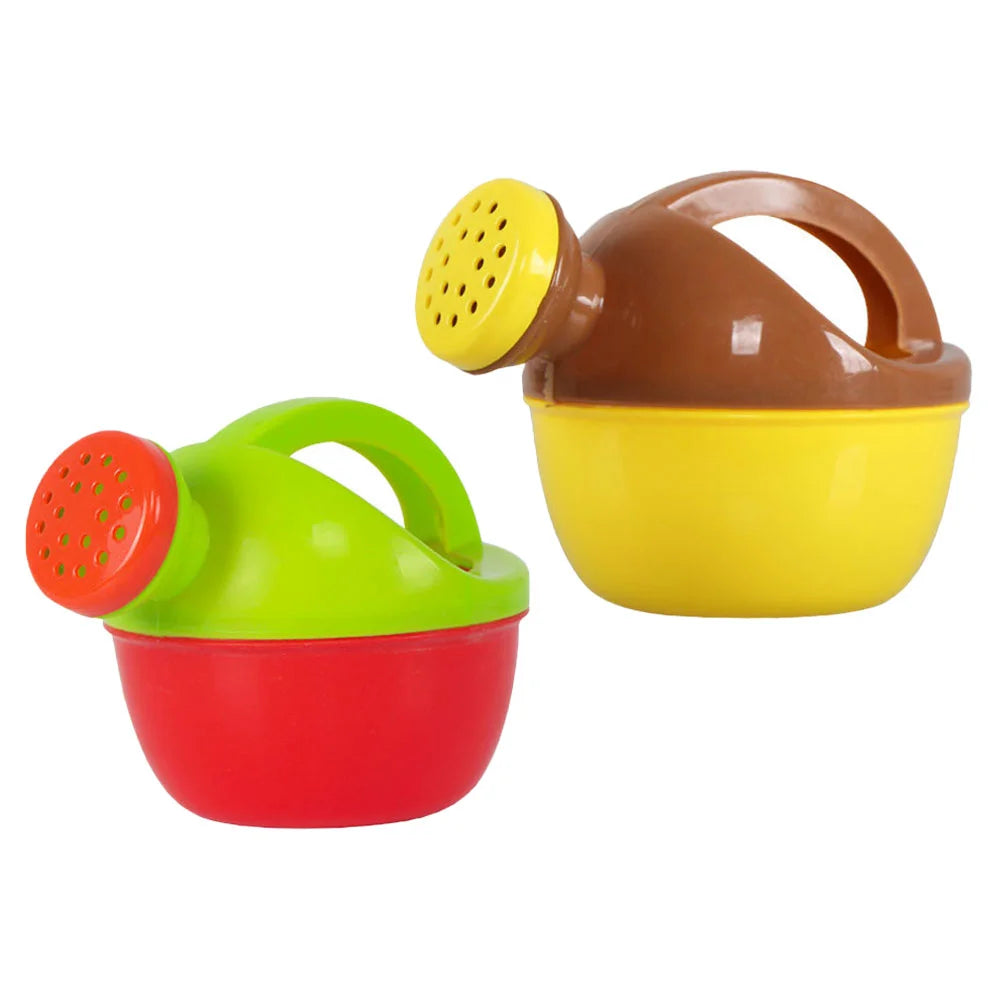 2 Pcs Water Kettle Watering Cans for Boys Small Plant Plastic Garden Sports Kids Bathing Beach Toys Baby