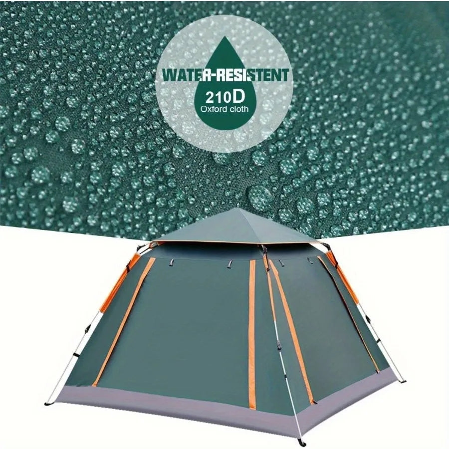 23 Person Camping Tent Outdoor Foldable Waterproof Tent with 2 Mosquito Nets Windows Carrying Bag for Hiking Climbing Adventure