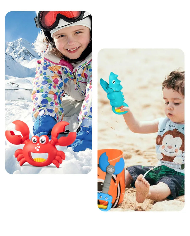 Summer Beach Toys for Children Sand Toys Kids Outdoor Plastic Sand Grabber Toy Claw Scoops for Sand Play Winter Snow Fight Games