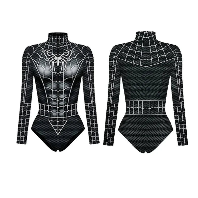 Spider Women Swimsuit Swimwear Spiderman Costumes Swimsuit for Women One-piece Swimsuits Jumpsuit Spider-Man Cosplay Bodysuit