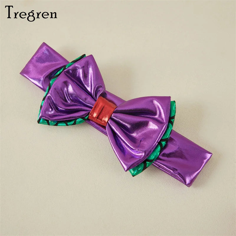 Tregren Toddler Kids Girl Mermaid Bikinis Set Summer Beachwear Halter Top Swimwear Swimming Pool Bathing Suit with Headband