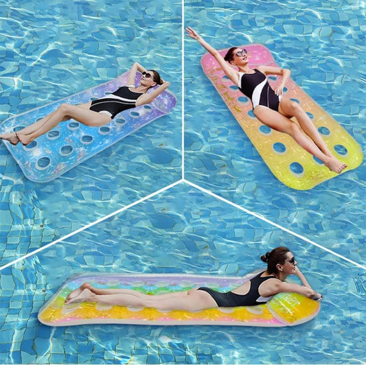 Versatile Inflatable Pool   Foldable Water Hammock Lounger for Adults, Ideal for Swimming Pool, Beach, Water Activities