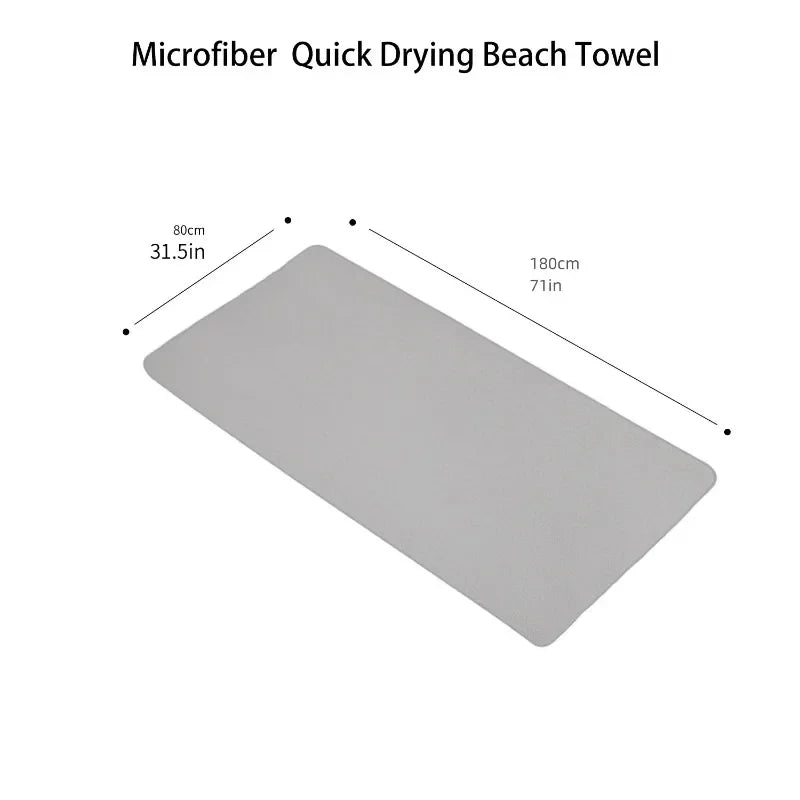 Oversized Beach Towel Sand Free Microfiber Quick Dry Super Absorbent Soft Swim Towel for Men Women Thick Large Bath Towel