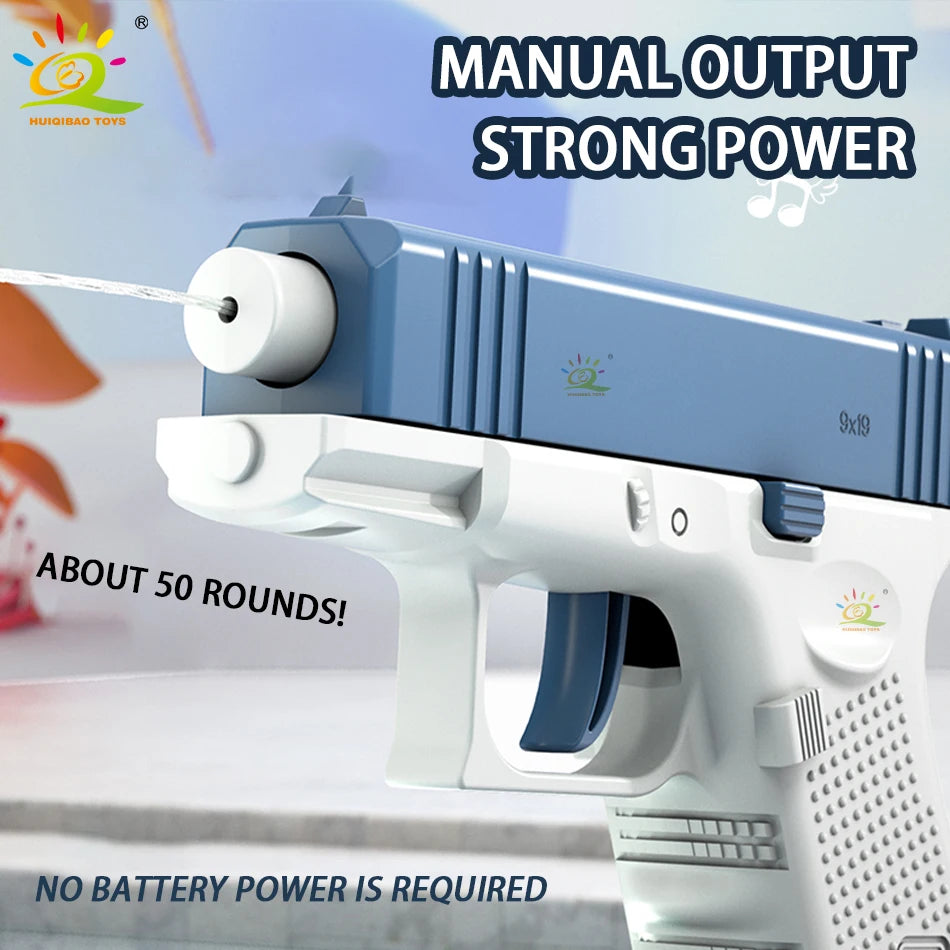 2025 Children Water Storage Gun Pistol Shooting Toy Automatic Summer Outdoor Play Water Sports Beach Toys For Boys Adults Gift