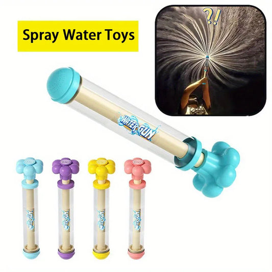 27cm Fireworks Spray Water Pull-Back Water Fighting Water Battle Pull-out Water Gun for Kids Playing and Swimming Beach Toys