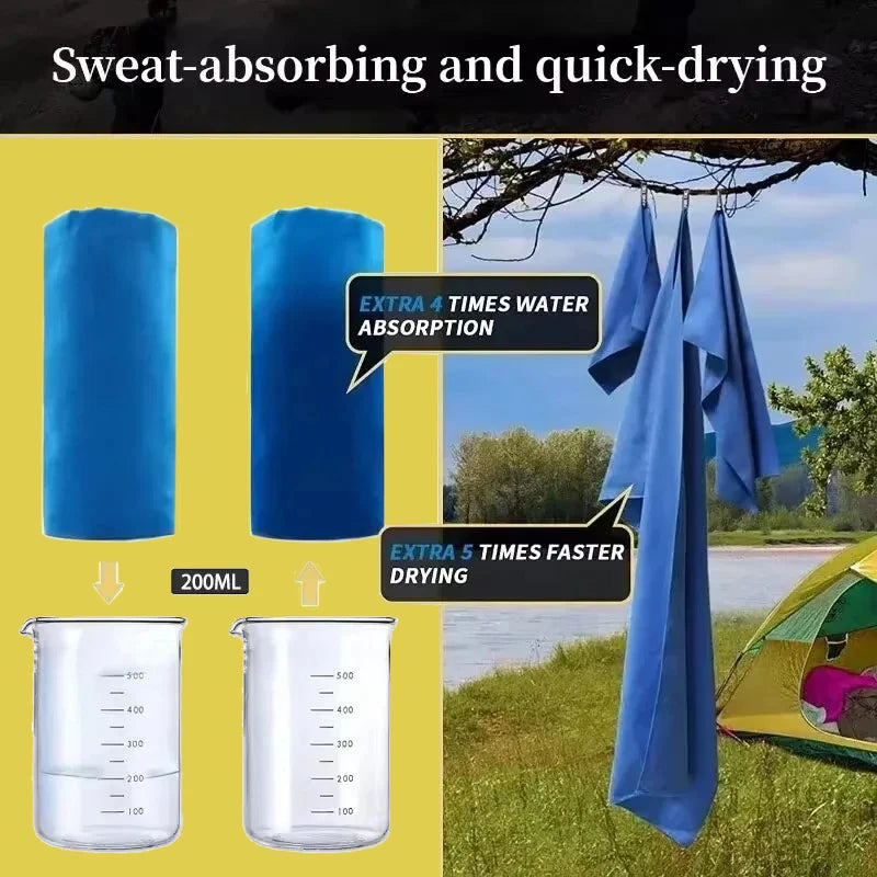 Quick-Drying Sports Towel 40x80CM Blue Grey Green Orange Swimming Gym Fitness Camping Running Beach Washcloth Towels