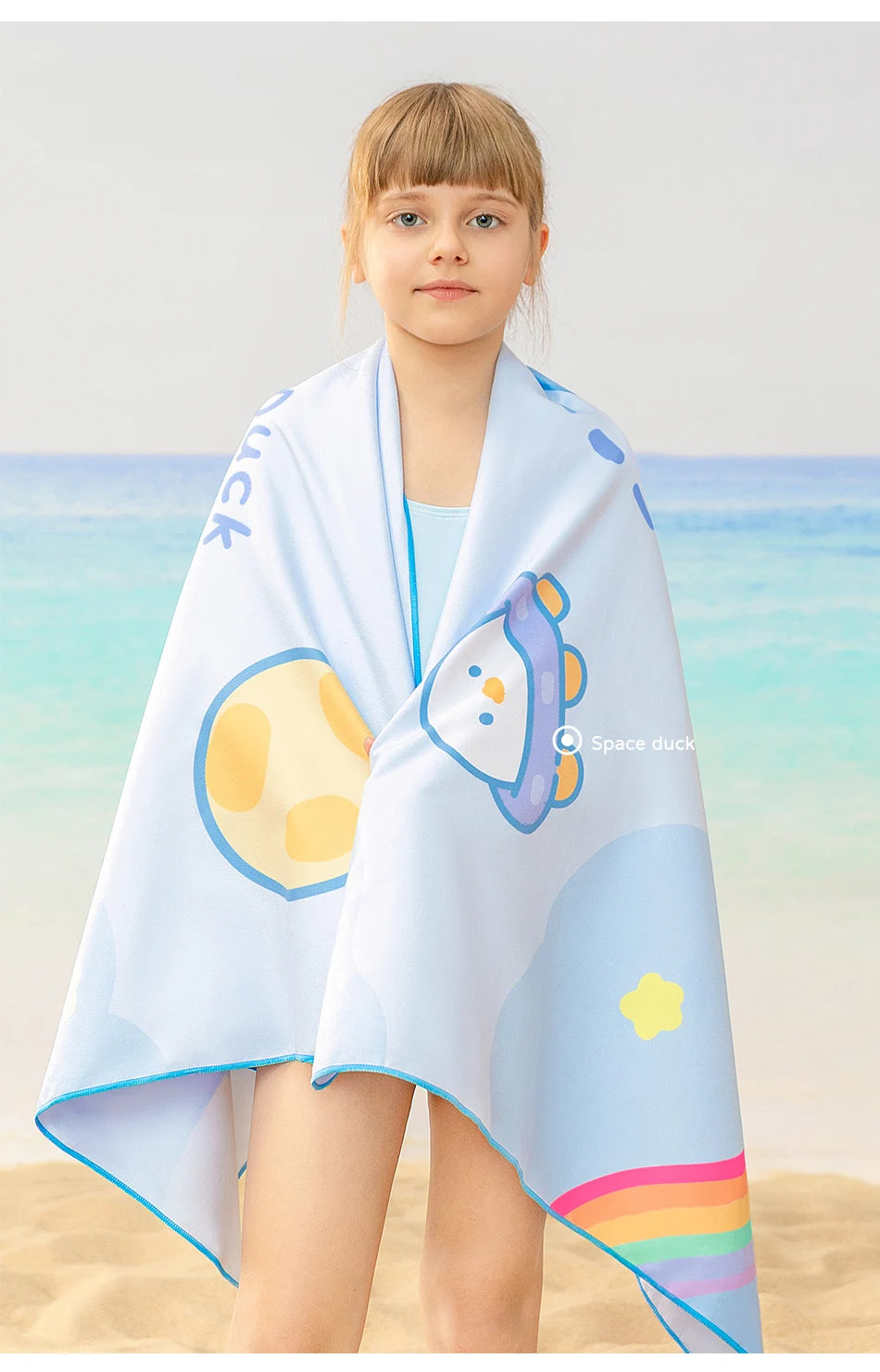 Surf Poncho Changing Towel Quick-Dry Microfiber Beach Blanket Bath Towel Swimming Pool Towel Beach Poncho for Kids Children
