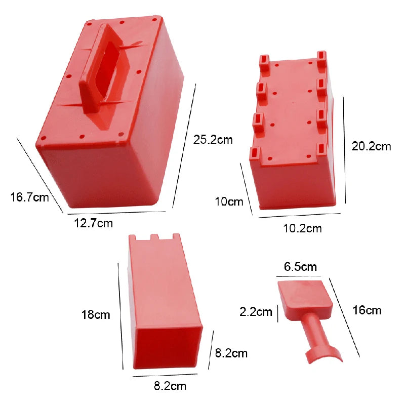 Children Snow Brick Mold Play Snow Tools Beach Toys Sandbox Castle Building Sand Brick Walls Molds Summer Outdoor Seaside Games
