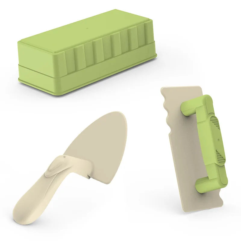 3PCS/Set Sand Beach Toys Fun Brick Maker Summer Outddor Beach Build Sand Castle Mold Digging Shovel Tools Children Birthday Gift