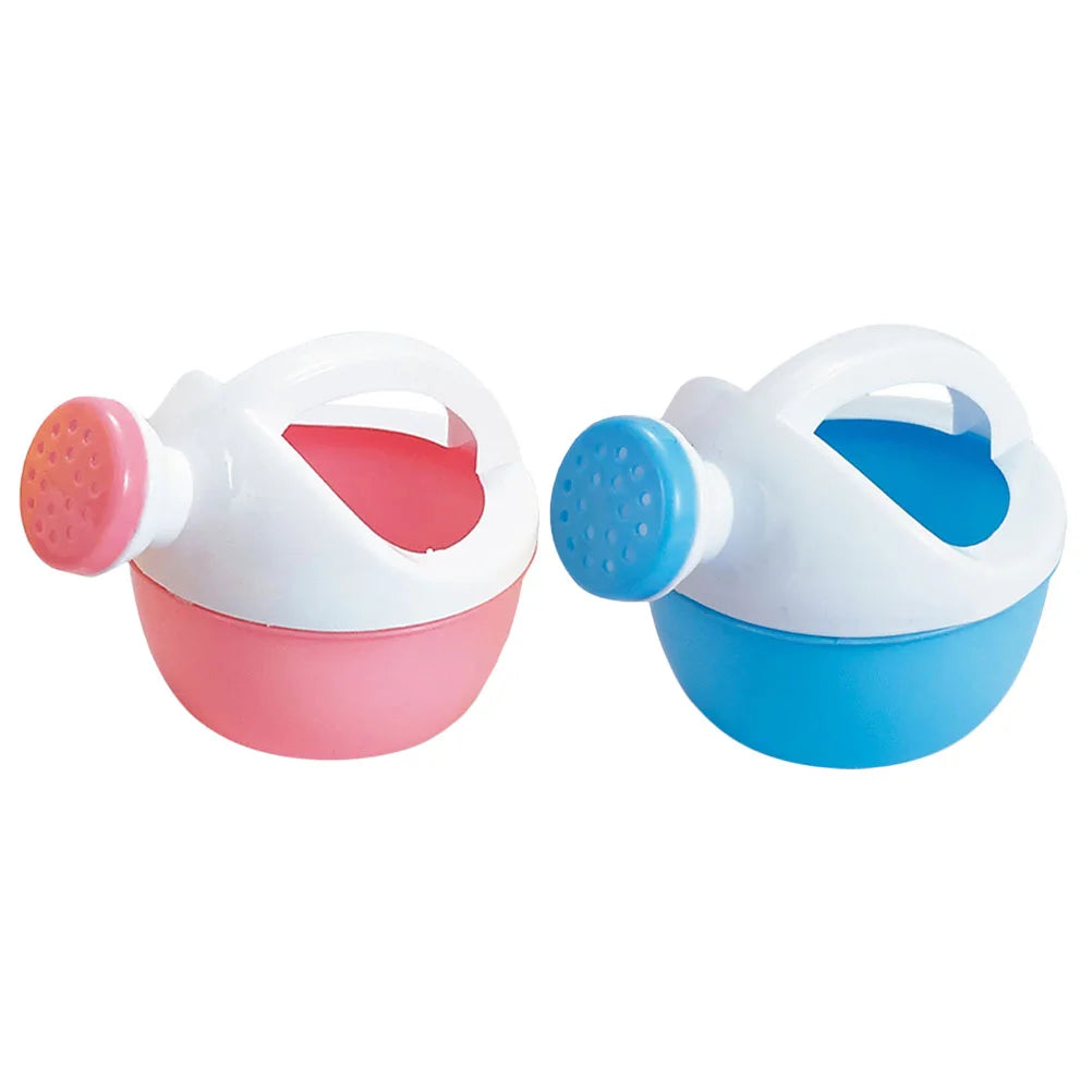 2 Pcs Water Kettle Watering Cans for Boys Small Plant Plastic Garden Sports Kids Bathing Beach Toys Baby