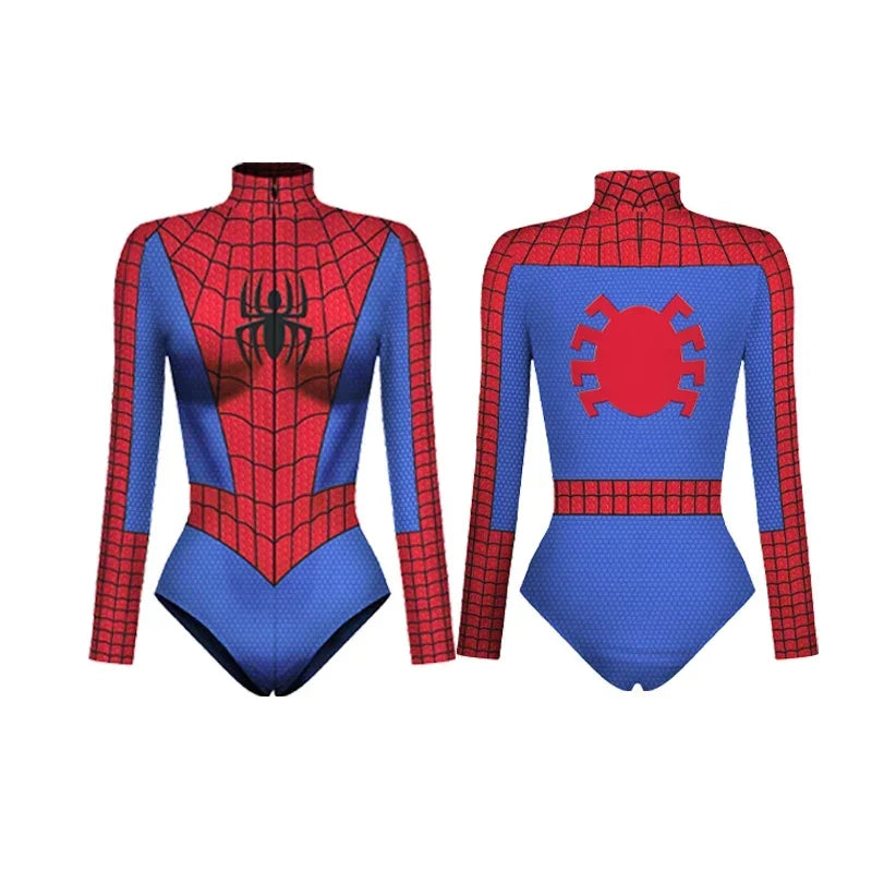 Spider Women Swimsuit Swimwear Spiderman Costumes Swimsuit for Women One-piece Swimsuits Jumpsuit Spider-Man Cosplay Bodysuit