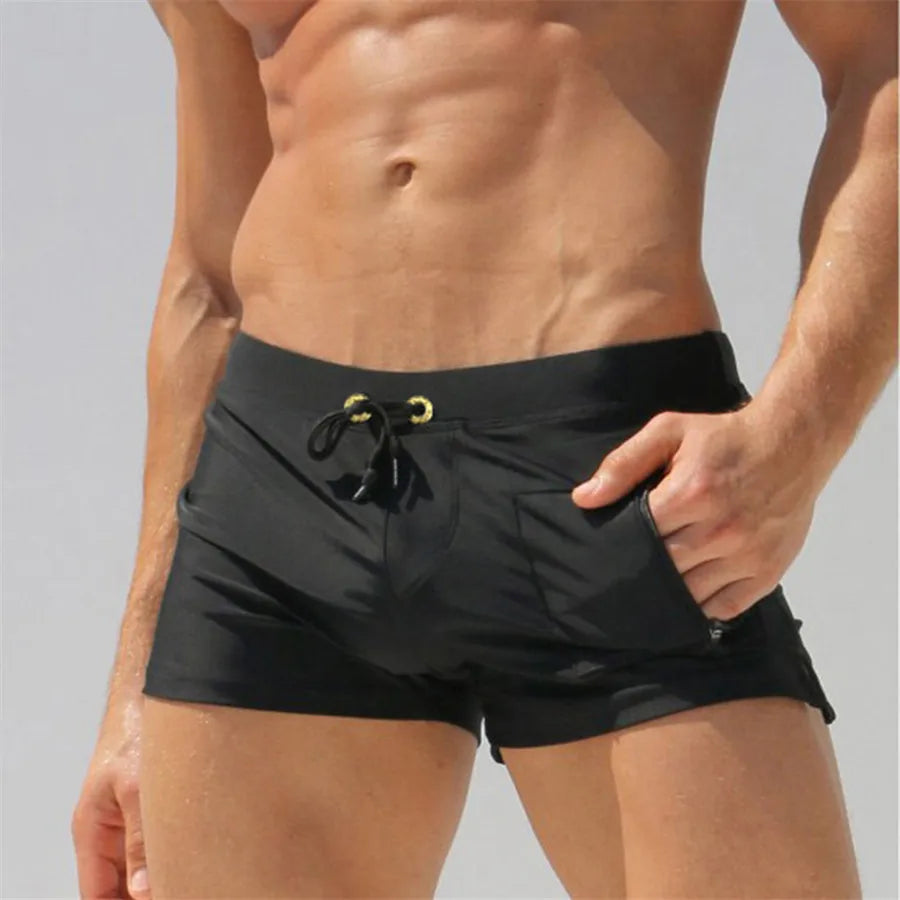 ALSOTO Swimwear Men Swimsuit Brand Shorts Mens Briefs Summer Swim Suit Sexy Mayo Sunga Beach Shorts Stroj Kapielowy Badpak