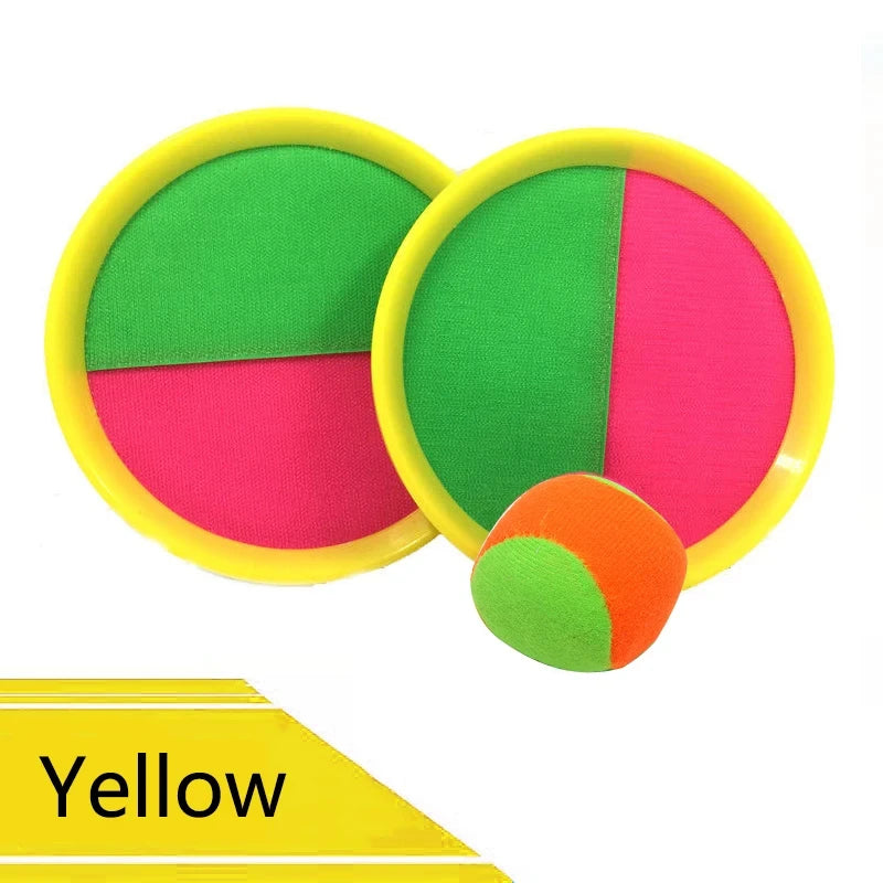 Self-Stick Disc Toss and Catch Ball Set Beach Toys Paddle Ball with 2 Paddles+1 Ball Outdoor Games for Backyards for Kids Adults