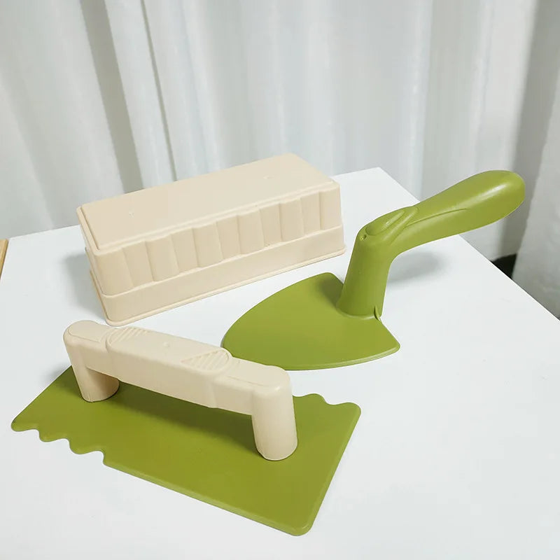 3PCS/Set Sand Beach Toys Fun Brick Maker Summer Outddor Beach Build Sand Castle Mold Digging Shovel Tools Children Birthday Gift