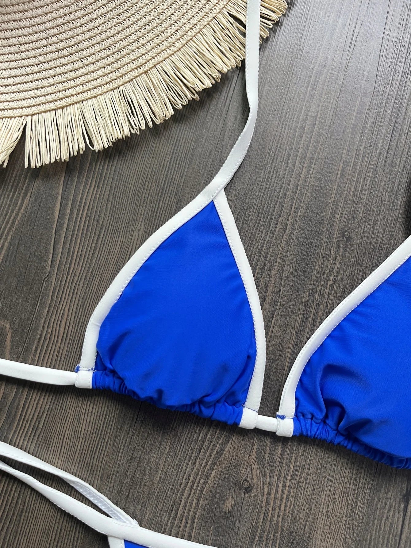 Sexy Embroidery Brasil Flag Contrast Split Bikini Set Women Swimwear Patchwork Swimsuit Hottie Outfit SummerBeachwear