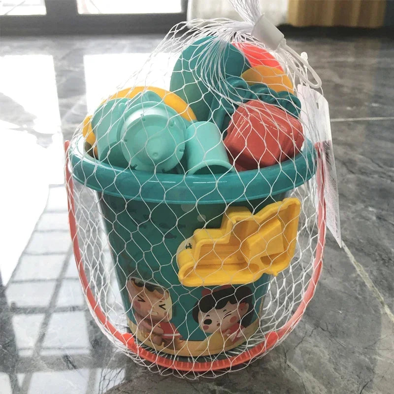 Summer Beach Set Toys For Kids Digging Sand Plastic Bucket Watering Bottle Shovels Children Beach Water Game Toys Tools