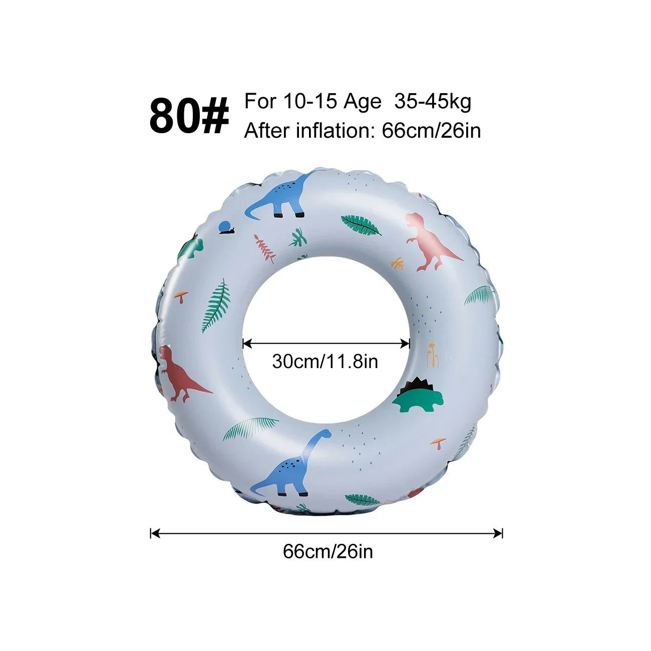 Dinosaur Inflatable Pool Floats for Adults,Summer Swiming Ring Beach Toys Pool Floaties for Kids,Inner Tubes for Floating